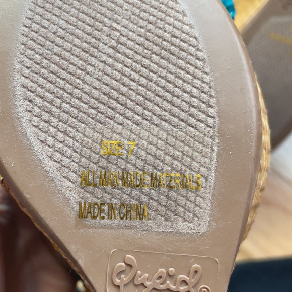 NEW emerald green open toe wedges - Picture 7 of 11